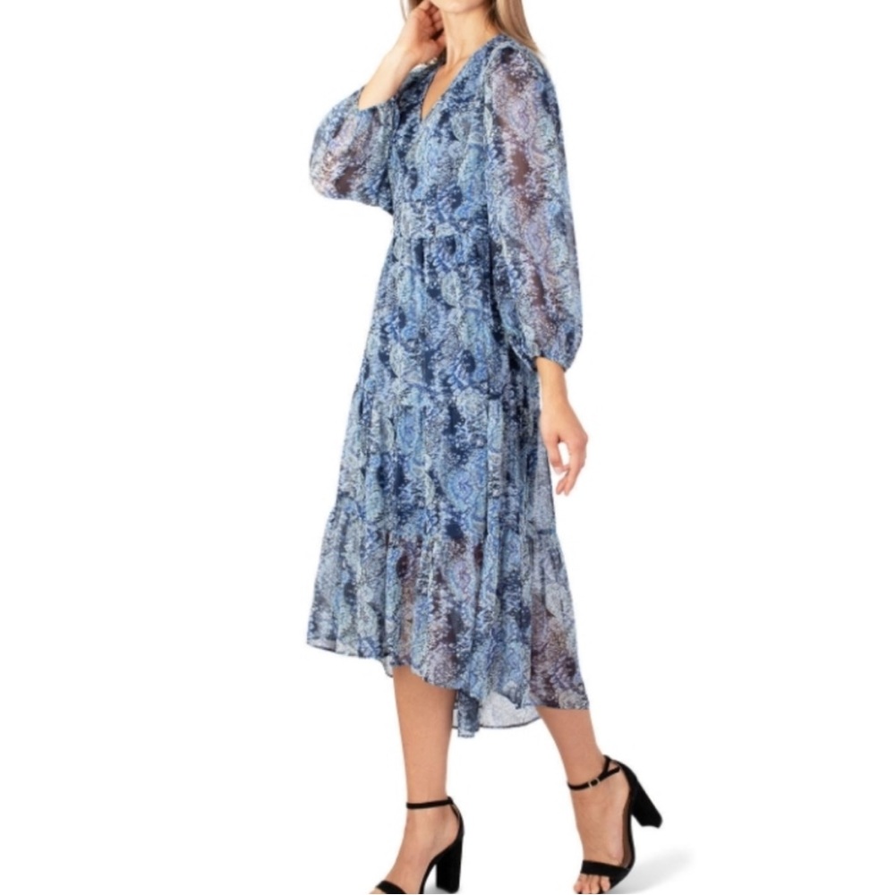 JOIE Limited Edition Chiffon Tiered Maxi Dress